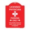 Signmission Licensed Physician Parking Only Violators Should Have Their Heads Examined, A-DES-RW-1824-23886 A-DES-RW-1824-23886 - alternate 1